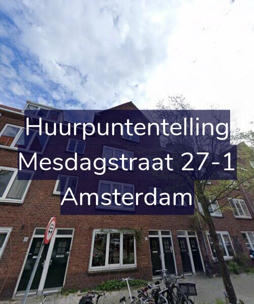 Foto gevel Huurpuntentelling voor Mesdagstraat 27-1, Amsterdam
