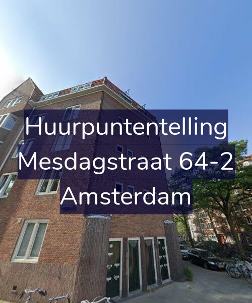 Foto gevel Huurpuntentelling voor Mesdagstraat 64-2, Amsterdam