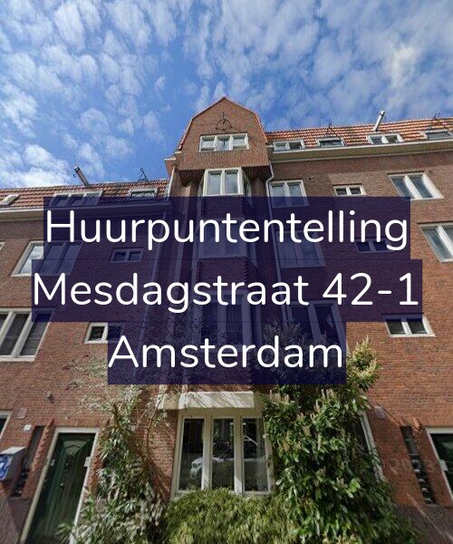 Foto gevel Huurpuntentelling voor Mesdagstraat 42-1, Amsterdam