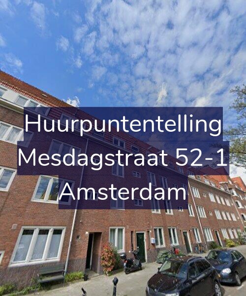 Foto gevel Huurpuntentelling voor Mesdagstraat 52-1, Amsterdam