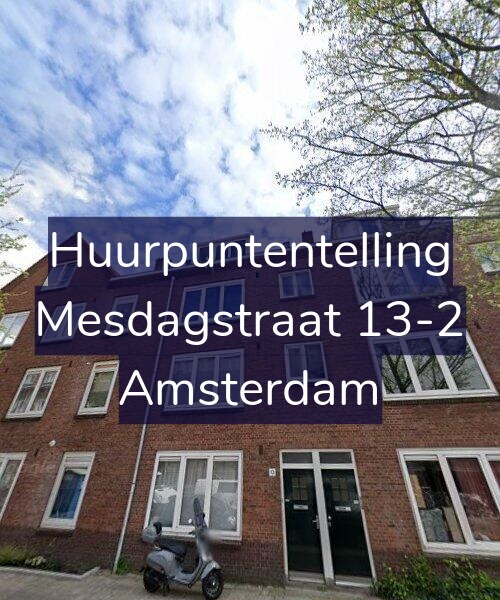 Foto gevel Huurpuntentelling voor Mesdagstraat 13-2, Amsterdam
