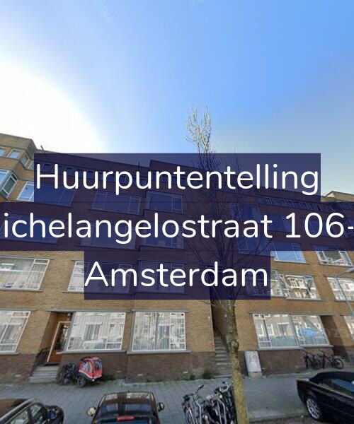 Foto gevel Huurpuntentelling voor Michelangelostraat 106-1, Amsterdam