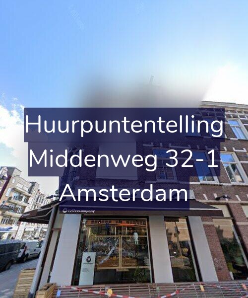 Foto gevel Huurpuntentelling voor Middenweg 32-1, Amsterdam