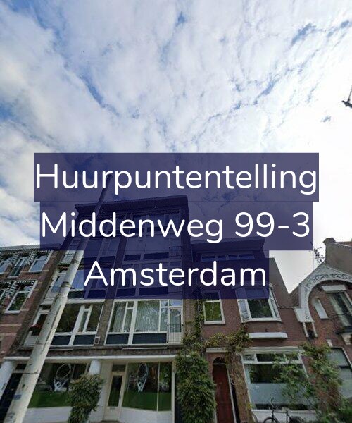 Foto gevel Huurpuntentelling voor Middenweg 99-3, Amsterdam