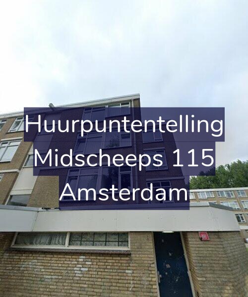 Foto gevel Huurpuntentelling voor Midscheeps 115, Amsterdam