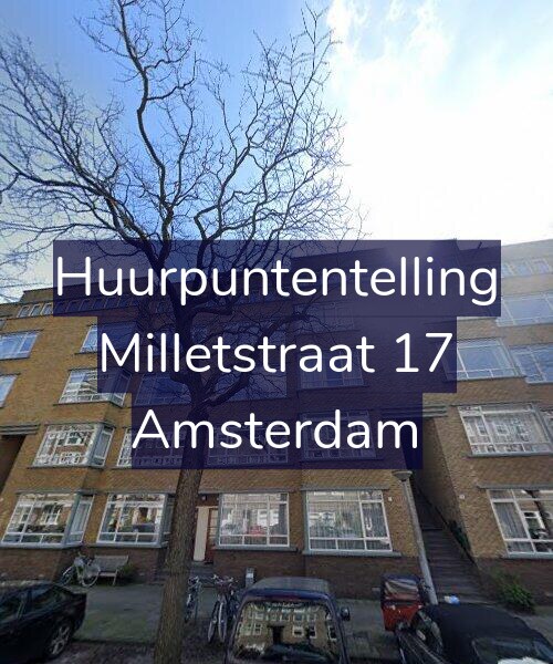 Foto gevel Huurpuntentelling voor Milletstraat 17, Amsterdam