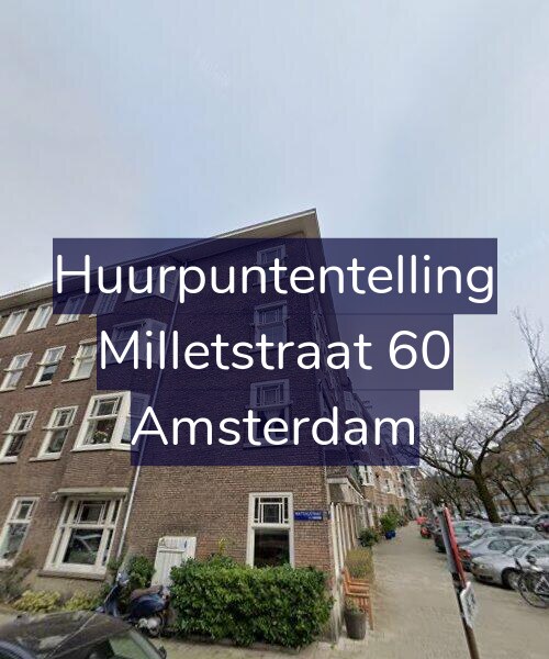 Foto gevel Huurpuntentelling voor Milletstraat 60, Amsterdam