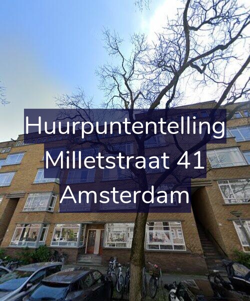 Foto gevel Huurpuntentelling voor Milletstraat 41, Amsterdam