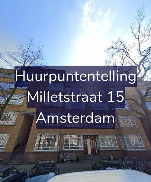 Foto gevel Huurpuntentelling voor Milletstraat 15, Amsterdam