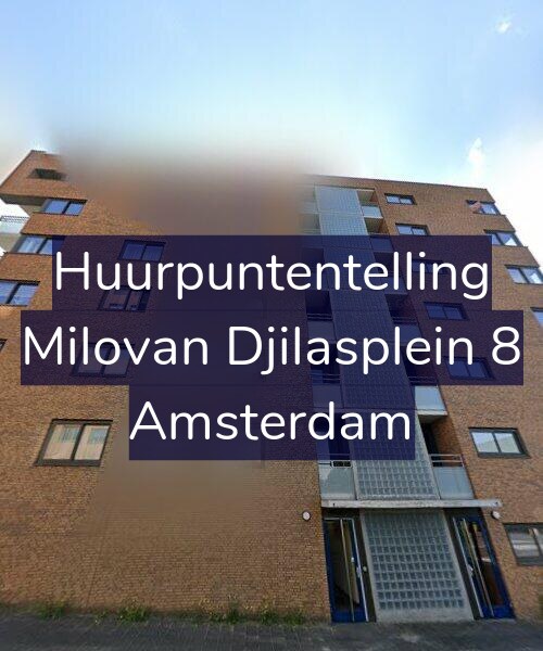 Foto gevel Huurpuntentelling voor Milovan Djilasplein 8, Amsterdam