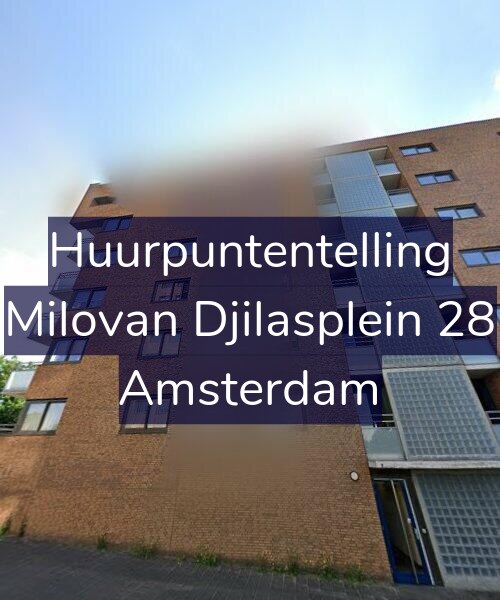 Foto gevel Huurpuntentelling voor Milovan Djilasplein 28, Amsterdam