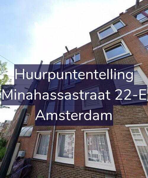 Foto gevel Huurpuntentelling voor Minahassastraat 22-E, Amsterdam