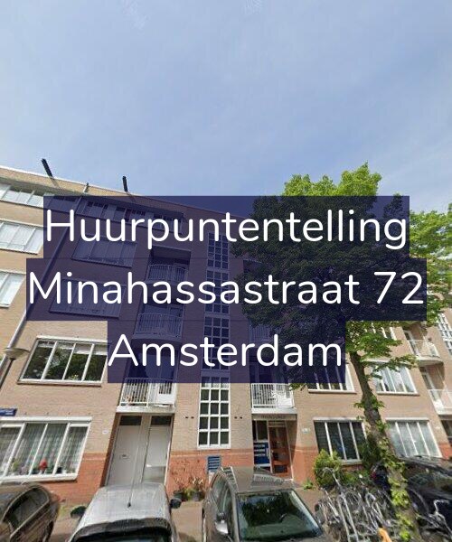 Foto gevel Huurpuntentelling voor Minahassastraat 72, Amsterdam