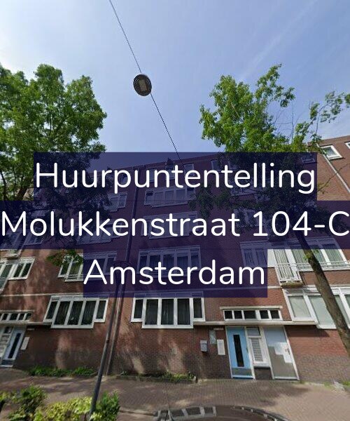 Foto gevel Huurpuntentelling voor Molukkenstraat 104-C, Amsterdam