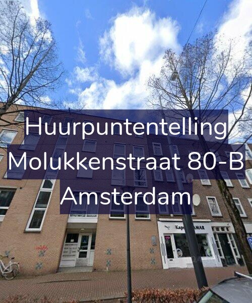 Foto gevel Huurpuntentelling voor Molukkenstraat 80-B, Amsterdam