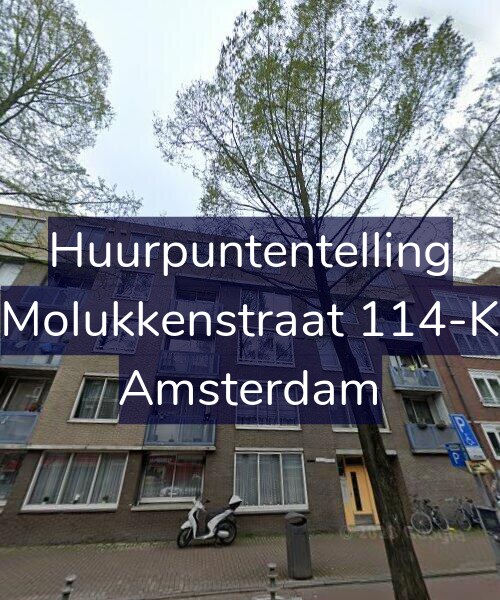 Foto gevel Huurpuntentelling voor Molukkenstraat 114-K, Amsterdam
