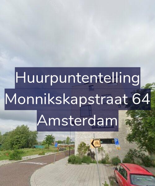 Foto gevel Huurpuntentelling voor Monnikskapstraat 64, Amsterdam