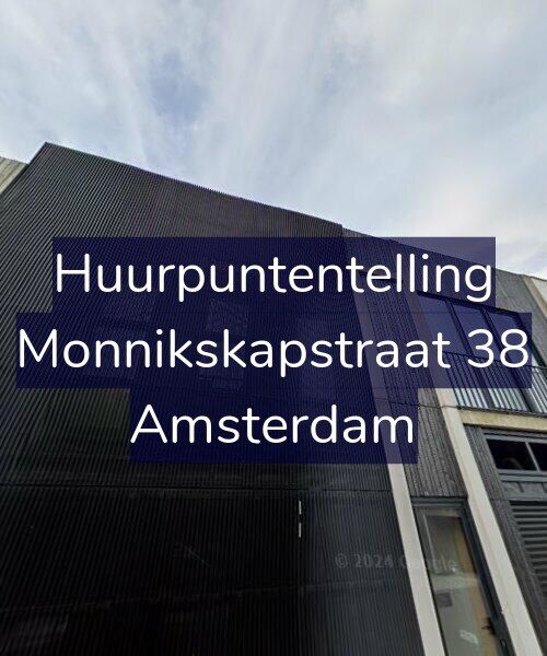 Foto gevel Huurpuntentelling voor Monnikskapstraat 38, Amsterdam