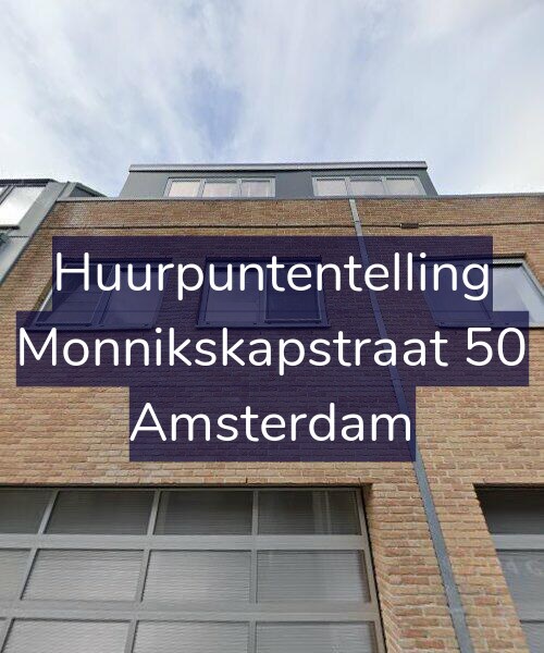 Foto gevel Huurpuntentelling voor Monnikskapstraat 50, Amsterdam