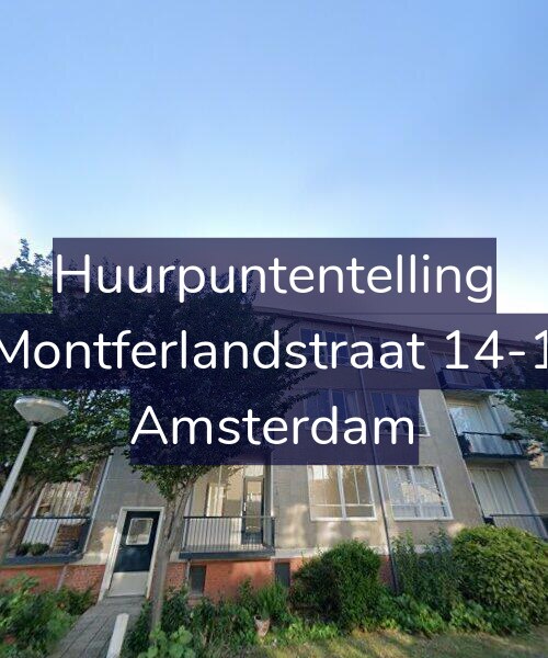 Foto gevel Huurpuntentelling voor Montferlandstraat 14-1, Amsterdam