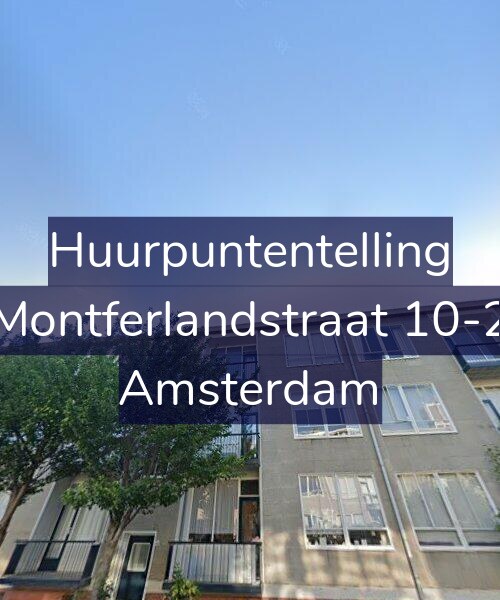 Foto gevel Huurpuntentelling voor Montferlandstraat 10-2, Amsterdam