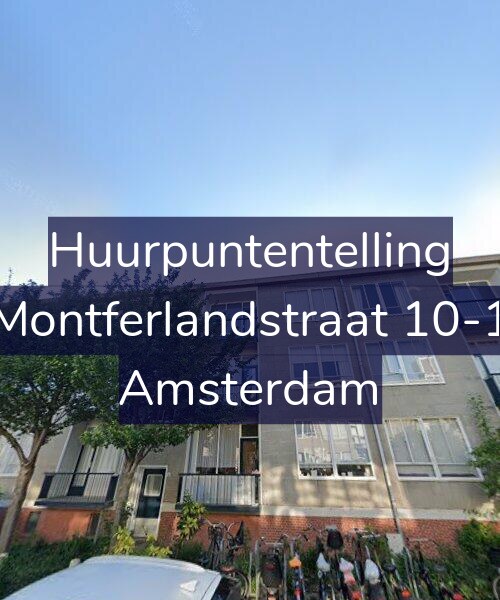 Foto gevel Huurpuntentelling voor Montferlandstraat 10-1, Amsterdam