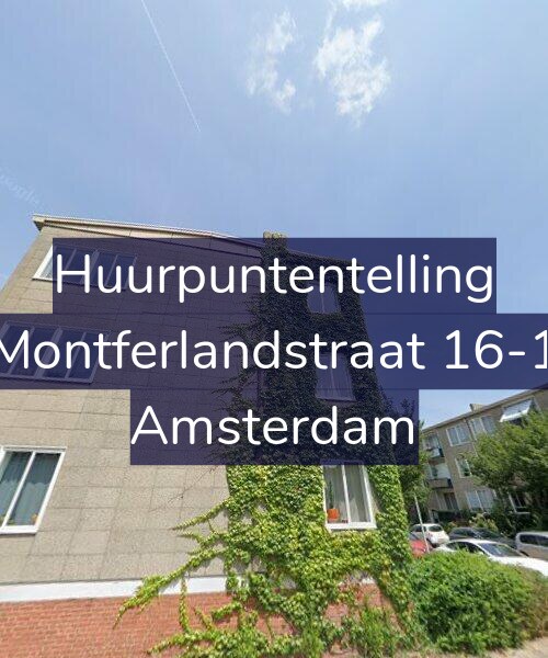 Foto gevel Huurpuntentelling voor Montferlandstraat 16-1, Amsterdam