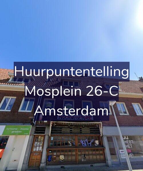 Foto gevel Huurpuntentelling voor Mosplein 26-C, Amsterdam