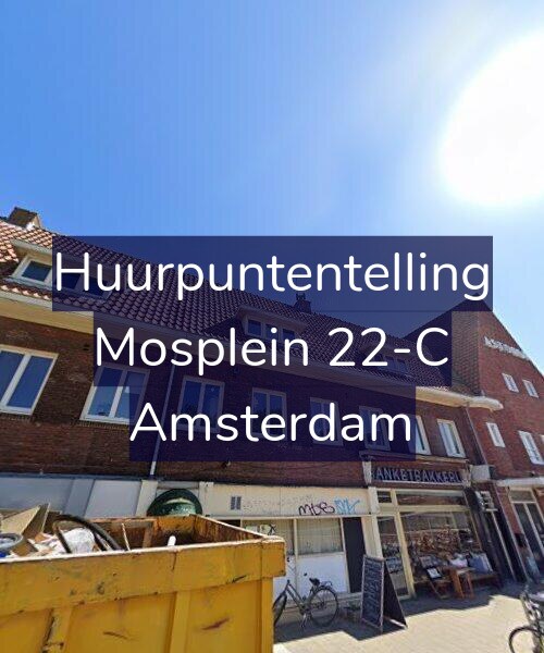 Foto gevel Huurpuntentelling voor Mosplein 22-C, Amsterdam