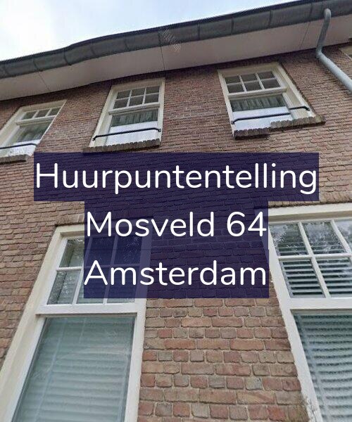 Foto gevel Huurpuntentelling voor Mosveld 64, Amsterdam