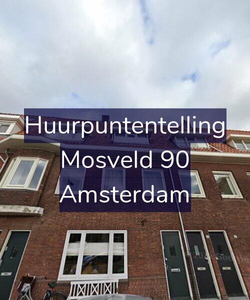 Foto gevel Huurpuntentelling voor Mosveld 90, Amsterdam