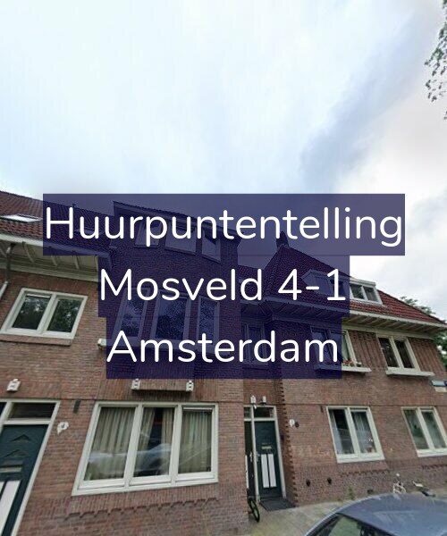 Foto gevel Huurpuntentelling voor Mosveld 4-1, Amsterdam