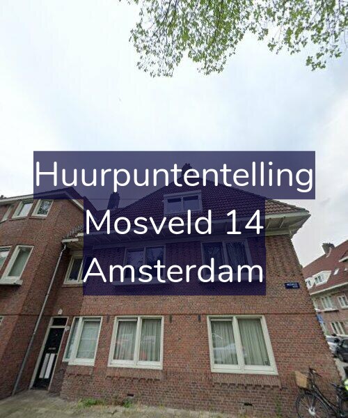 Foto gevel Huurpuntentelling voor Mosveld 14, Amsterdam