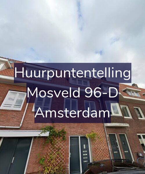 Foto gevel Huurpuntentelling voor Mosveld 96-D, Amsterdam