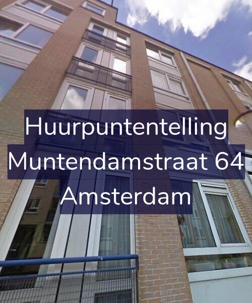 Foto gevel Huurpuntentelling voor Muntendamstraat 64, Amsterdam