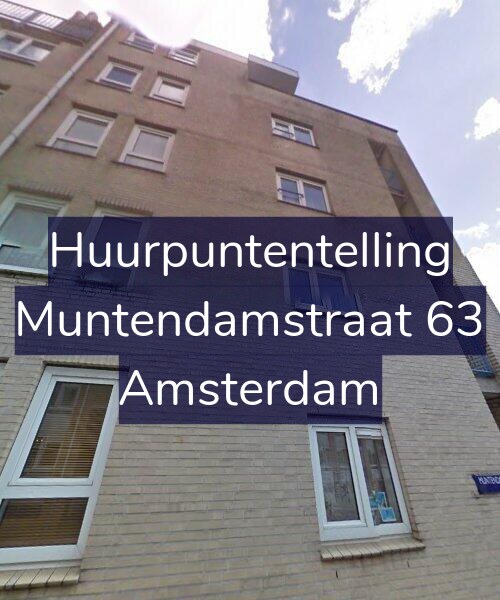 Foto gevel Huurpuntentelling voor Muntendamstraat 63, Amsterdam
