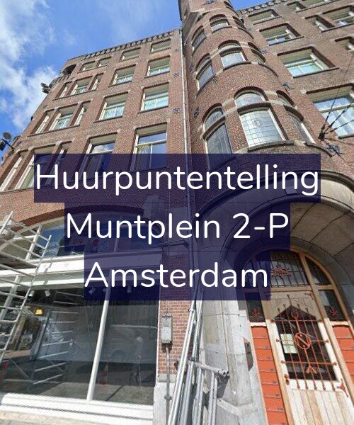 Foto gevel Huurpuntentelling voor Muntplein 2-P, Amsterdam