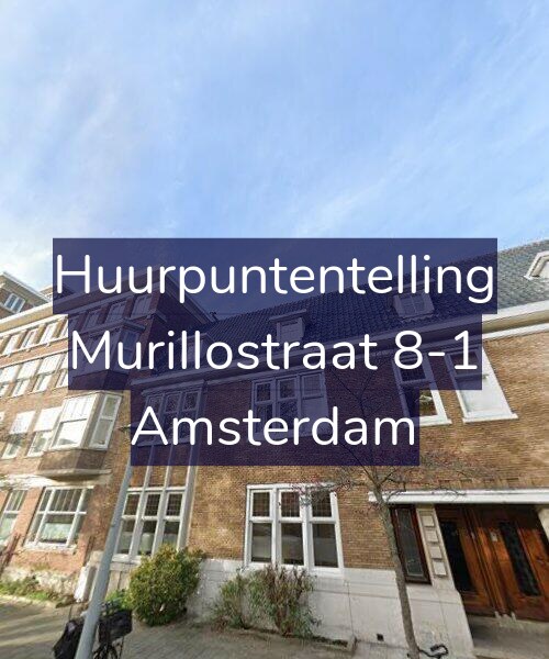 Foto gevel Huurpuntentelling voor Murillostraat 8-1, Amsterdam