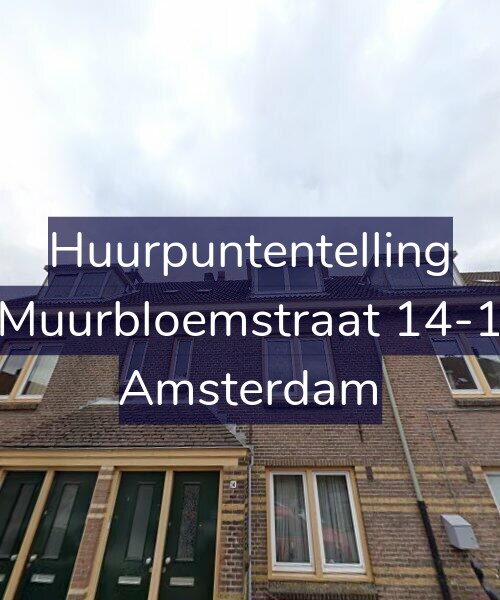 Foto gevel Huurpuntentelling voor Muurbloemstraat 14-1, Amsterdam