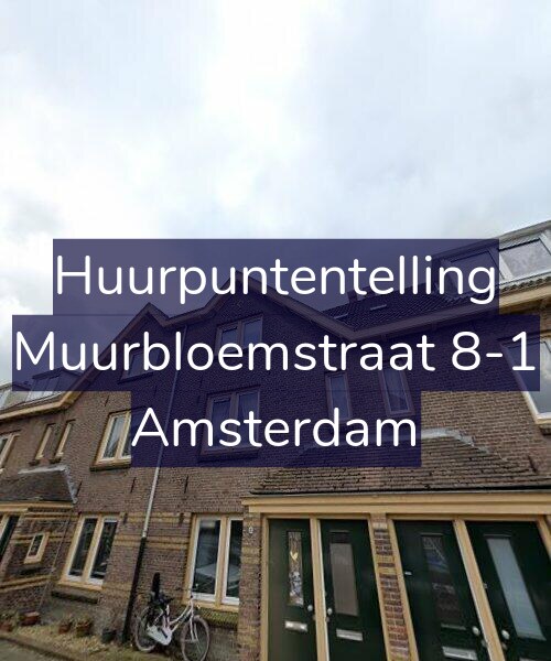 Foto gevel Huurpuntentelling voor Muurbloemstraat 8-1, Amsterdam