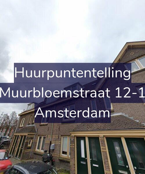 Foto gevel Huurpuntentelling voor Muurbloemstraat 12-1, Amsterdam