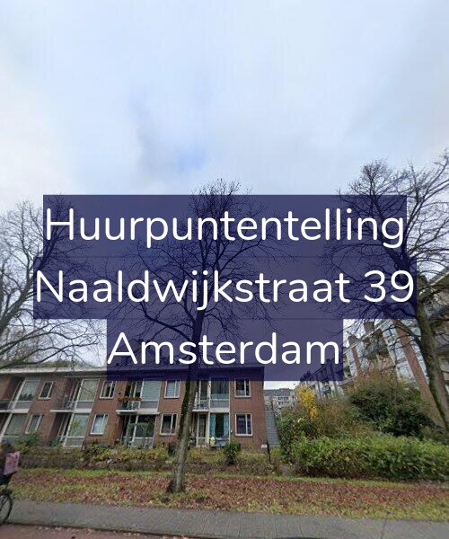 Foto gevel Huurpuntentelling voor Naaldwijkstraat 39, Amsterdam