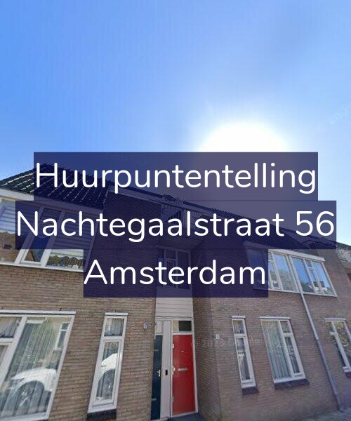 Foto gevel Huurpuntentelling voor Nachtegaalstraat 56, Amsterdam