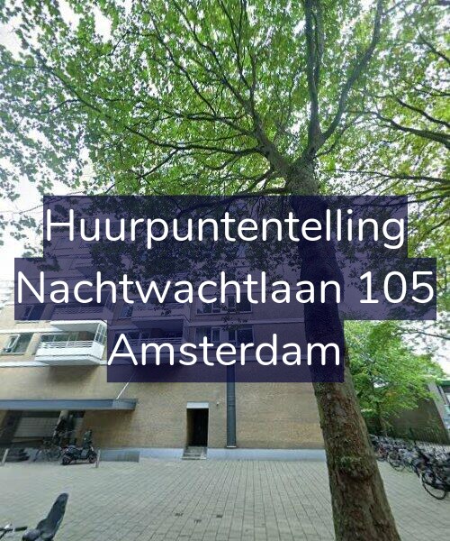Foto gevel Huurpuntentelling voor Nachtwachtlaan 105, Amsterdam