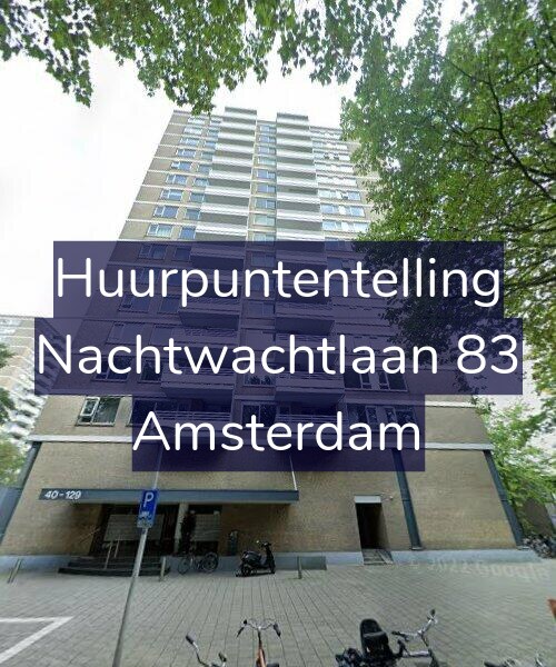 Foto gevel Huurpuntentelling voor Nachtwachtlaan 83, Amsterdam