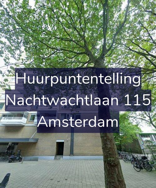 Foto gevel Huurpuntentelling voor Nachtwachtlaan 115, Amsterdam