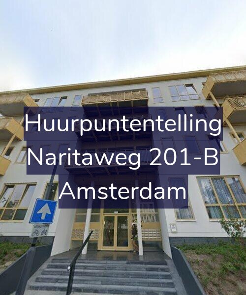 Foto gevel Huurpuntentelling voor Naritaweg 201-B, Amsterdam