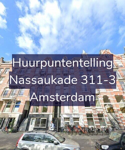 Foto gevel Huurpuntentelling voor Nassaukade 311-3, Amsterdam