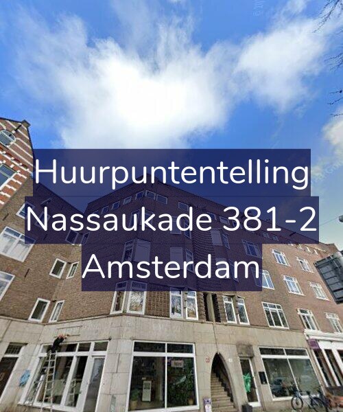 Foto gevel Huurpuntentelling voor Nassaukade 381-2, Amsterdam
