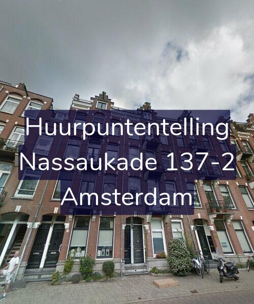 Foto gevel Huurpuntentelling voor Nassaukade 137-2, Amsterdam